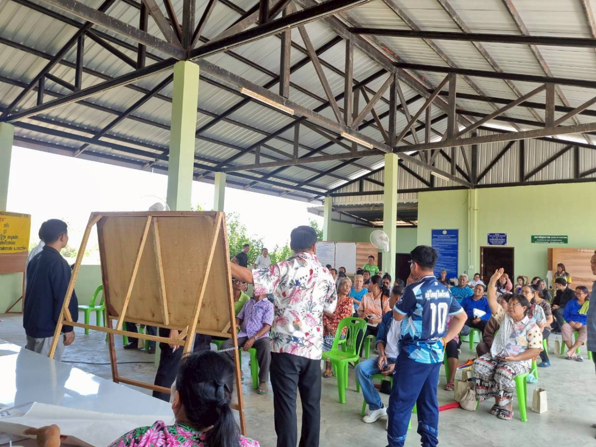 ประชุมประชาคมหมู่บ้าน จัดทำแผนพัฒนาท้องถิ่น  ประจำปีงบประมาณ  พ.ศ. 2569
