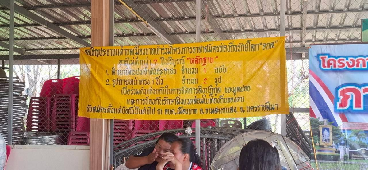 ประชาสัมพันธ์การรับสมัครสมาชิกอาสาสมัครท้องถิ่นรักษ์โลก  องค์การบริหารส่วนตำบลเมืองนาท